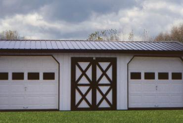 Metal sided garages