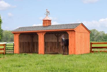 10x24 Run in shed for animals