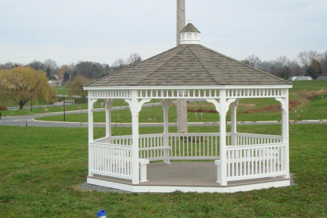 Vinyl Classic: Octagon Gazebo W/ Single Roof | Lancaster Barns