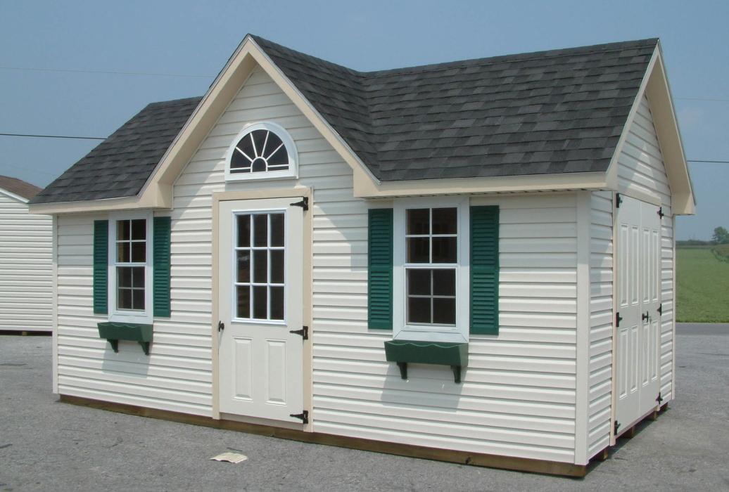 New England Classic Victorian Shed- Vinyl Siding-5 New England Classic Victorian Shed- Vinyl Siding-5