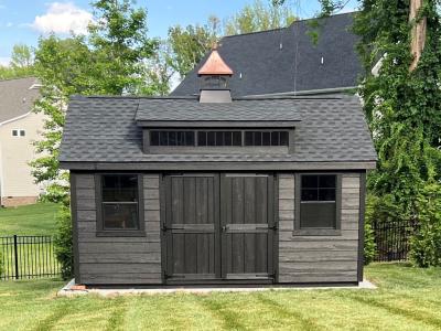 CLASSIC: DELUXE CAPE COD W/ ROOF DORMER: 12' X 16': 7" LP lap siding