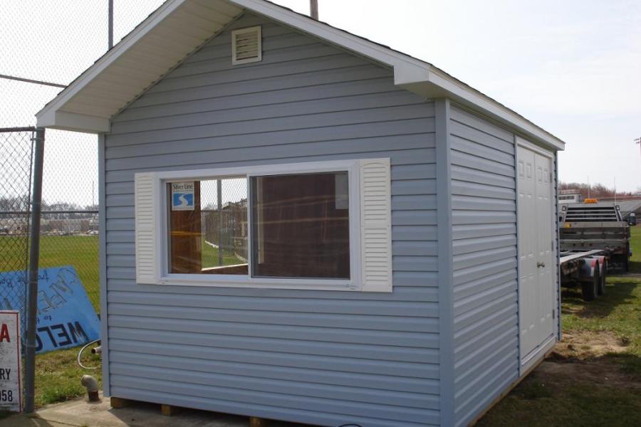 vinyl sports concession stand shed